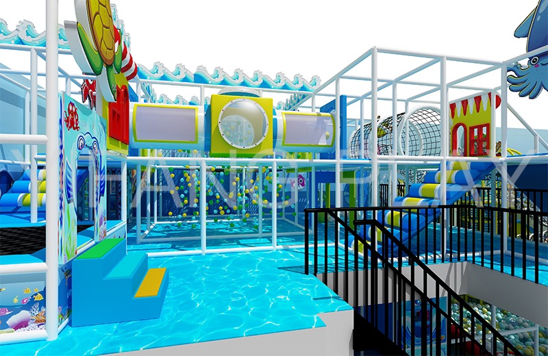 Kindergarten Ocean Theme Indoor Play Structure Playground