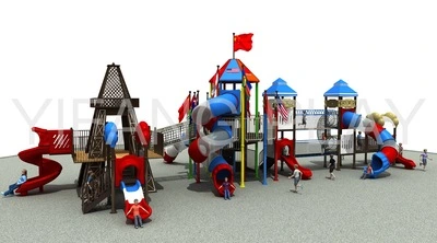 Big Outdoor Play House With Slide