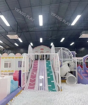 Purple Indoor Playground Slide