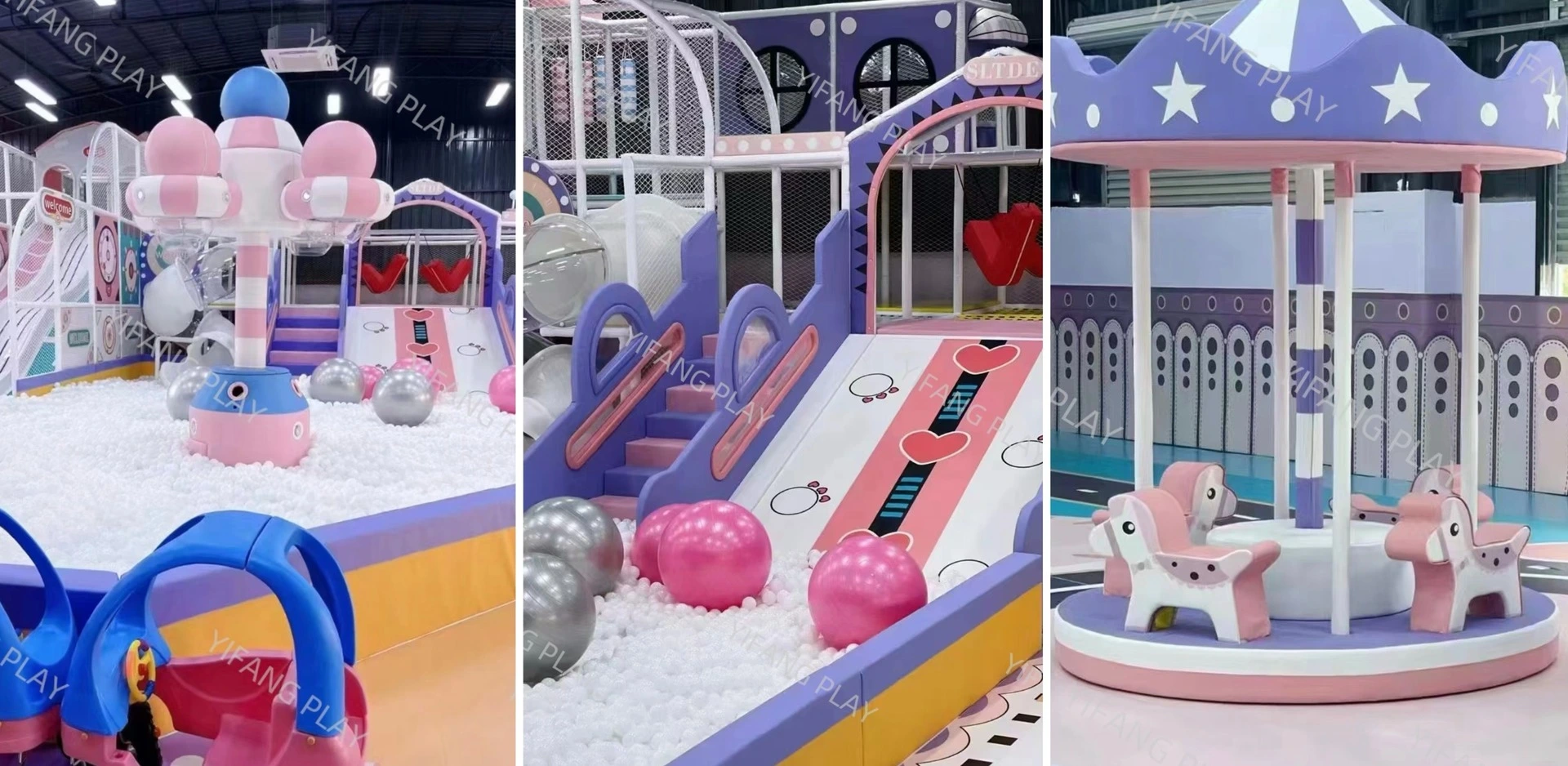 Purple Indoor Playground Project In Spain