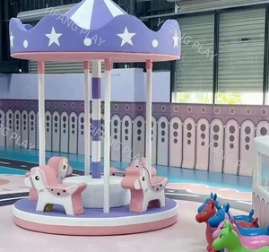 Purple Indoor Playground Carousel