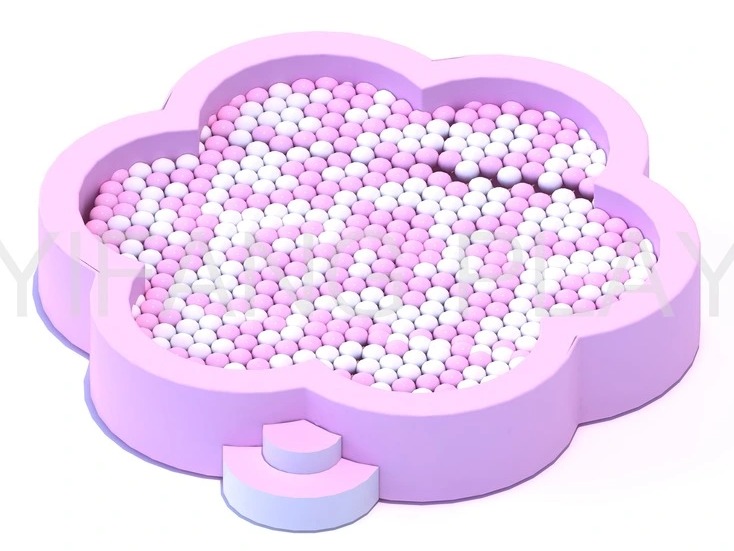 Pink Soft Play Equipment Soft Play Set With Ball Pit