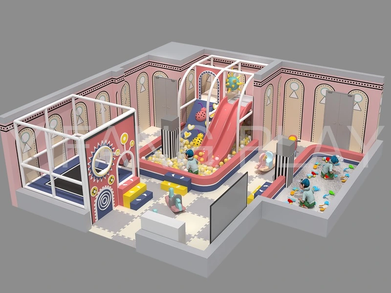 Commercial Indoor Playset Inside Play Equipment Active Play Structure