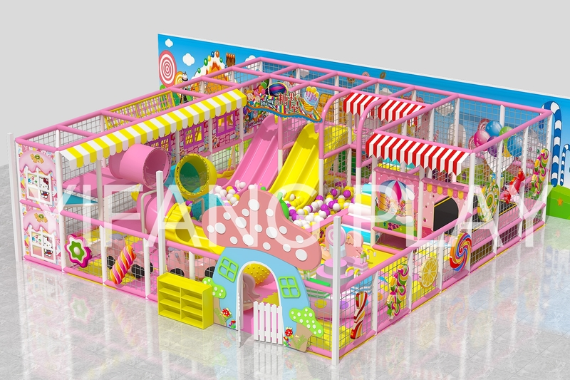 Candy Indoor Commercial Soft Play Equipment Playground